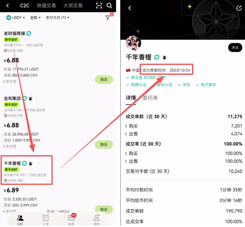 5. 挑选靠谱商家（风控技巧）